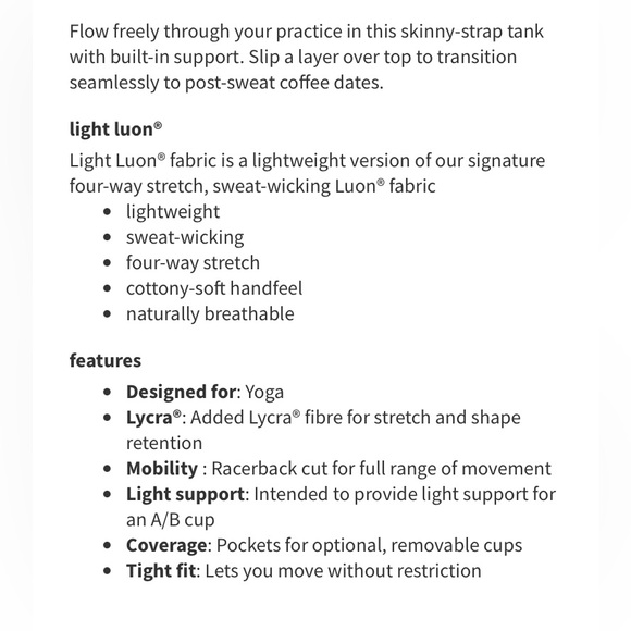 LULULEMON Power Pose Tank - Picture 3 of 10